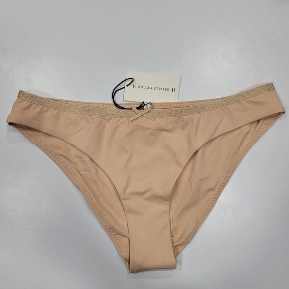 Solid & Striped The Rose Bikini Bottom Matte Nude Size Large - Picture 2 of 9